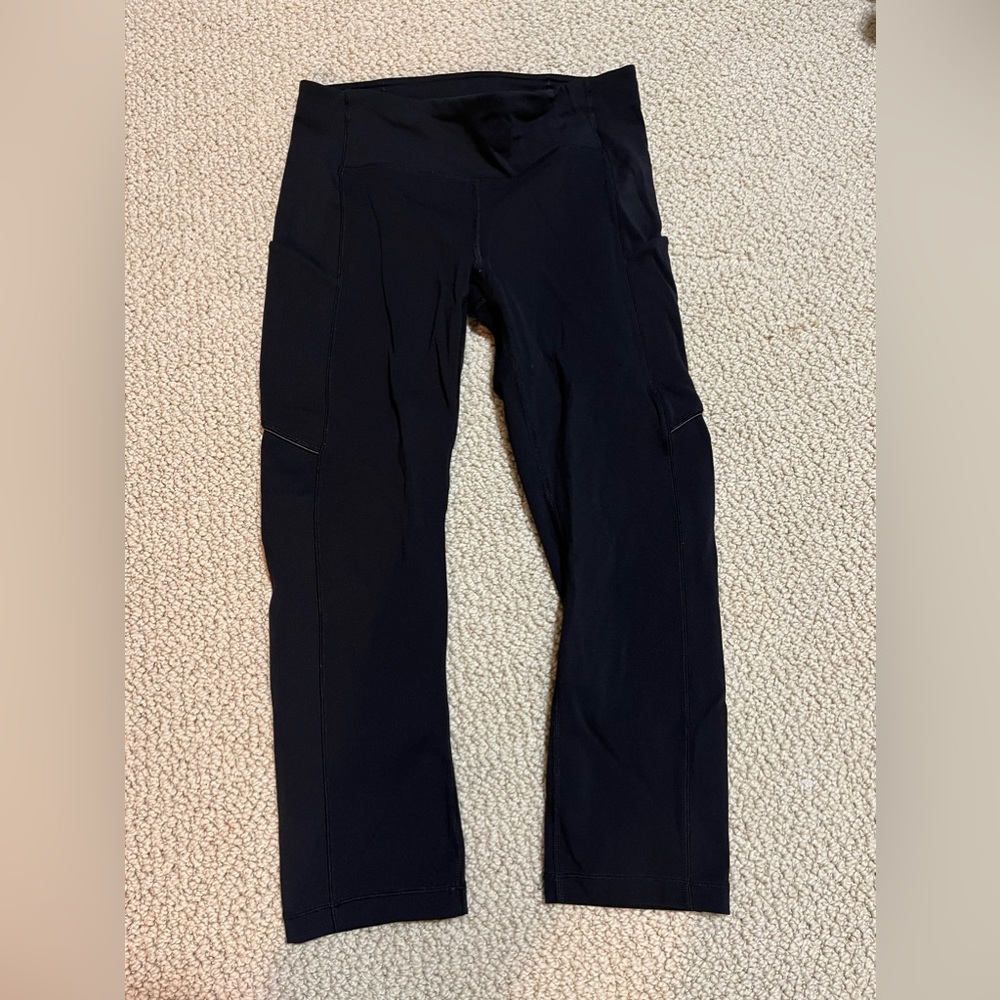 lululemon black cropped leggings
